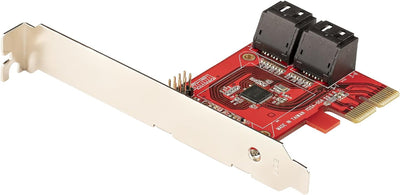 StarTech.com PCIe SATA Controller Karte - 4 Port SATA 3 Erweiterungskarte/Kontroller - 6Gbit/s - Ful