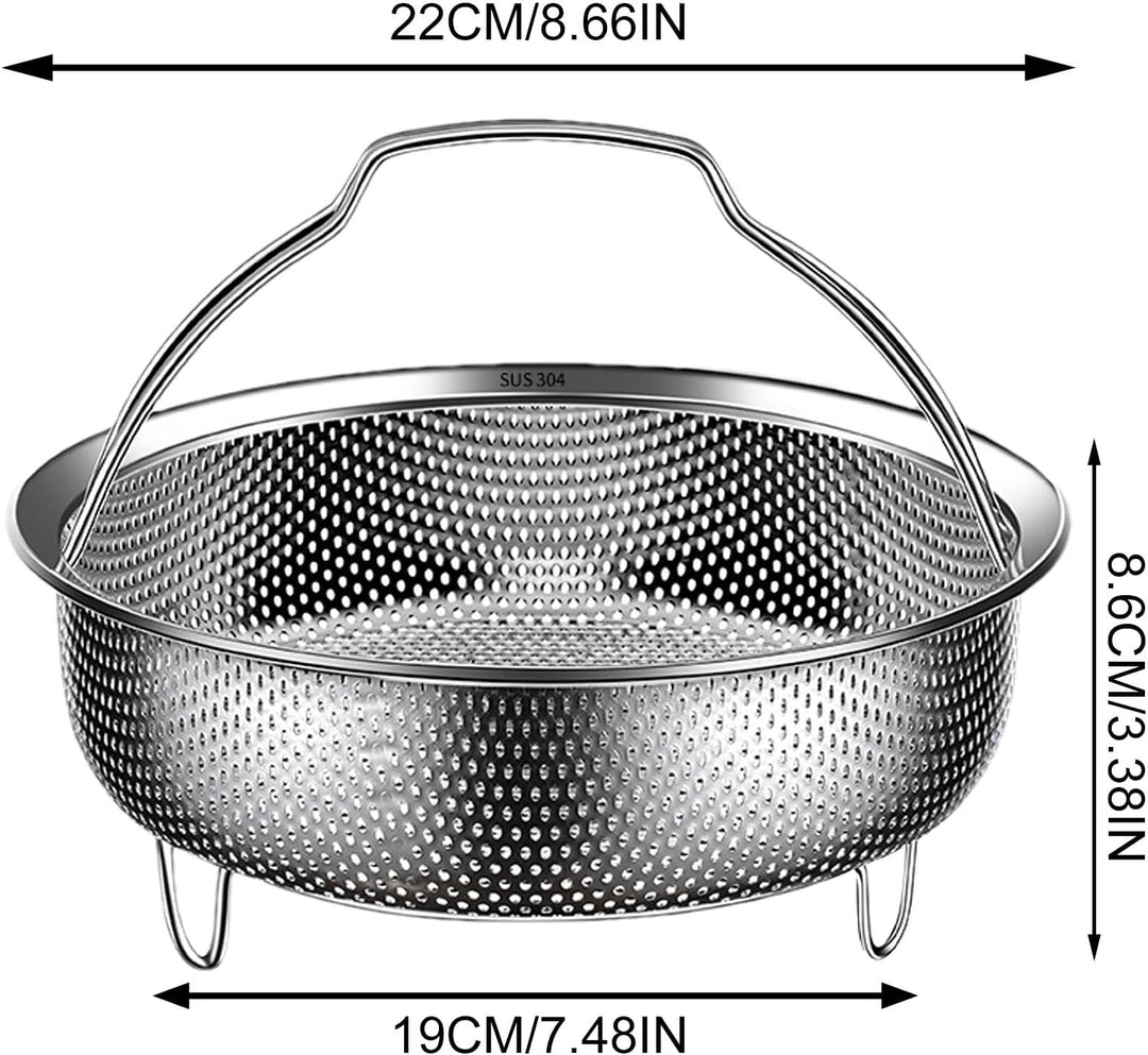 Metall-Dampfkorb – Stahl-Reis-Waschmaschinen-Dampfkörbe, Gemüse-Dampfgarer, Lebensmittel-Dampfkorb m