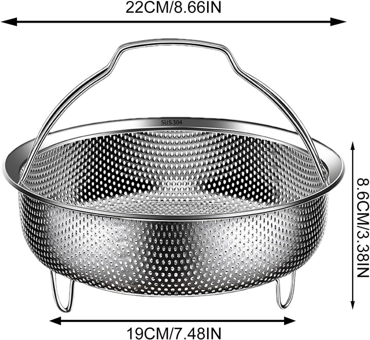 Metall-Dampfkorb – Stahl-Reis-Waschmaschinen-Dampfkörbe, Gemüse-Dampfgarer, Lebensmittel-Dampfkorb m