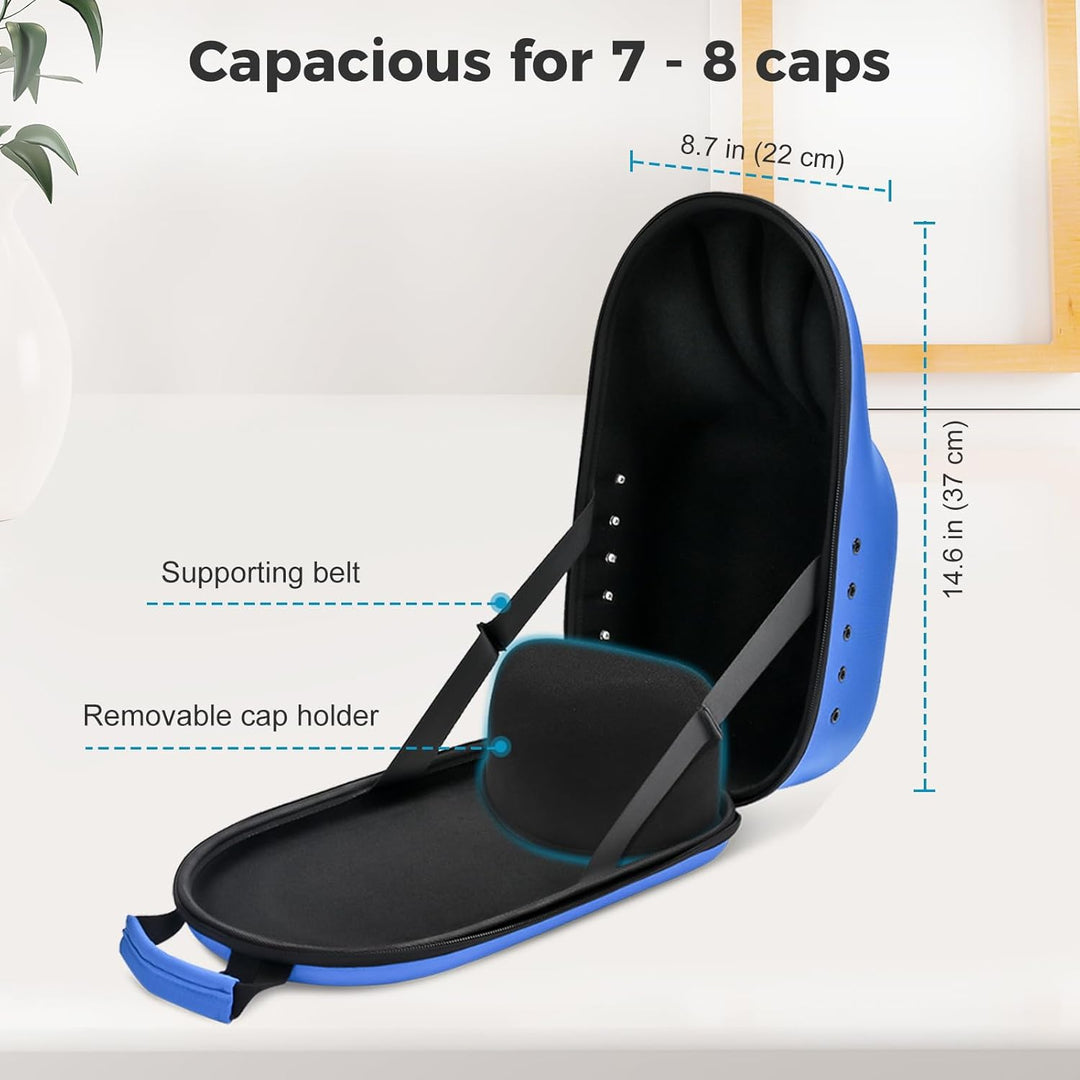 ProCase Baseball Cap Organizer, Hut Reise Case Hat Carrier Aufbewahrungstasche für 6-7 Caps, Huthalt