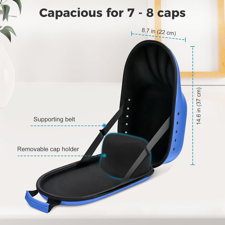 ProCase Baseball Cap Organizer, Hut Reise Case Hat Carrier Aufbewahrungstasche für 6-7 Caps, Huthalt