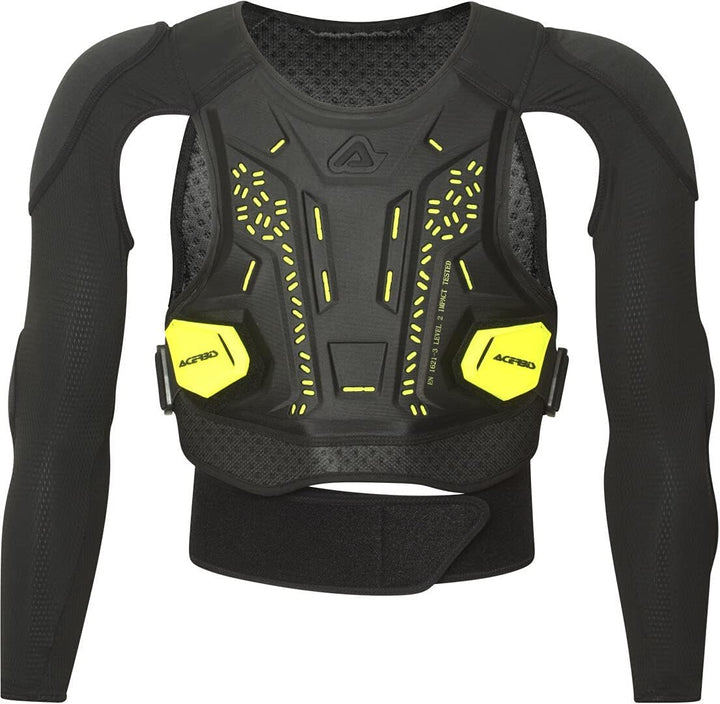 Acerbis Unisex – Erwachsene Geschirr Plasma-PETTORINA S/M Schwarz/Gelb, S/M Schwarz/Gelb