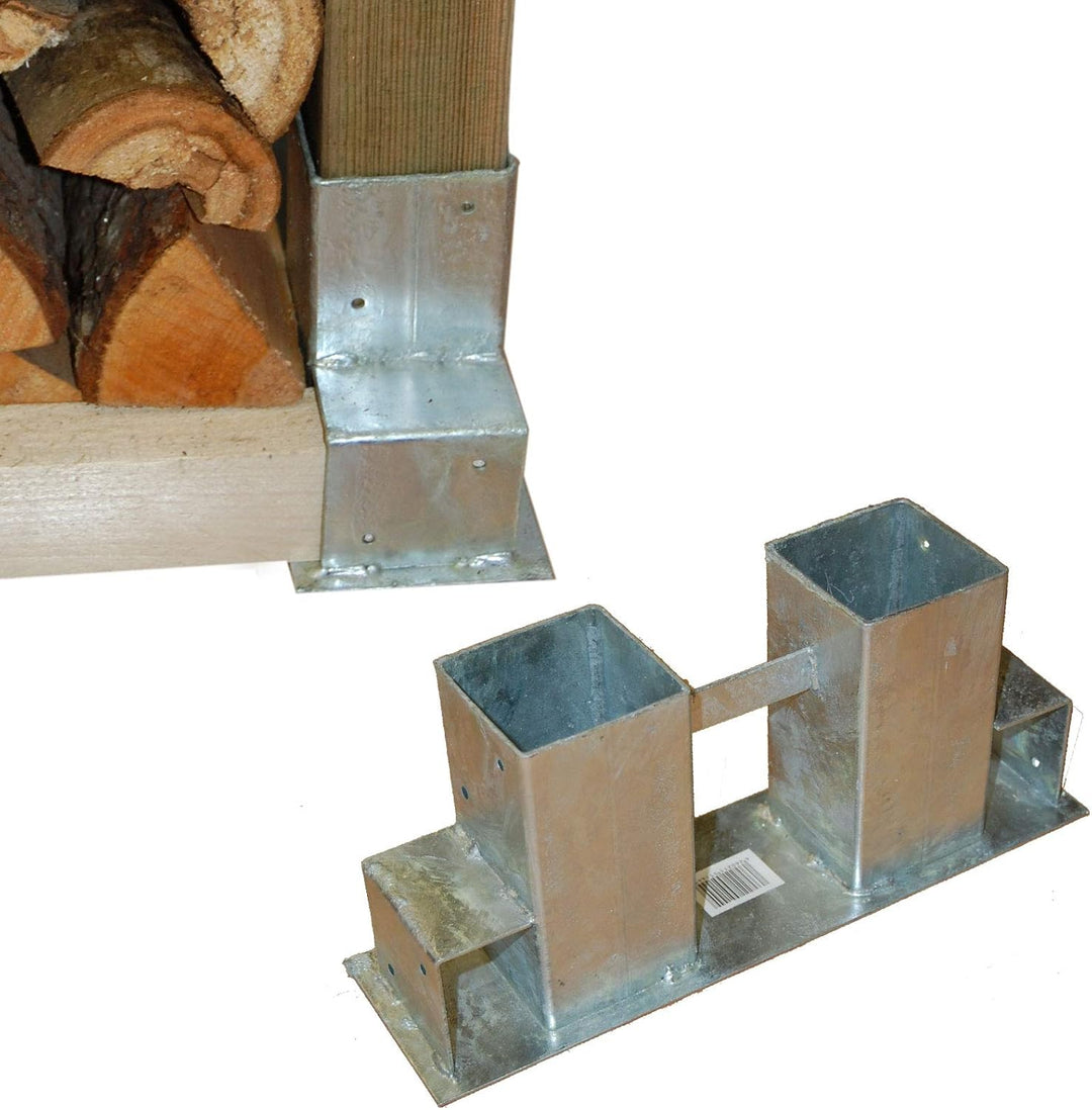 Holzstapelhilfe Feuerverzinkt stabile Holz Stapelhilfe Stapelhilfe Holzstapelhalter Brennholz Kaminh