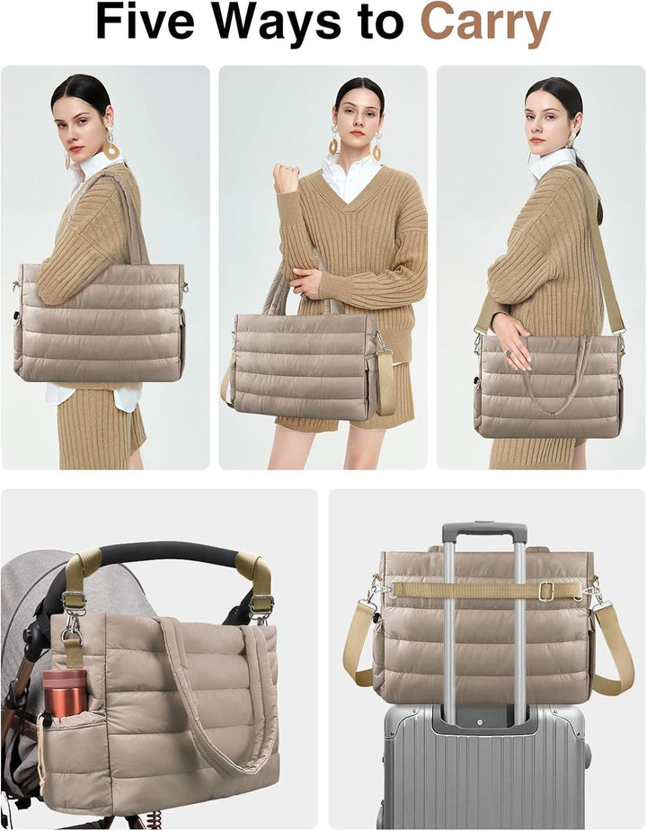 Diaper Bag With Pacifier Case-1 Wickeltasche Cosody Mommy Bag Kaki, Kaki