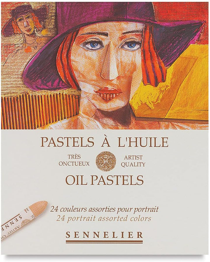 SENNELIER Kartonöl Pastell Set, 24 Stück, Hochformat 24 stück (1er Pack) Porträt, 24 stück (1er Pack