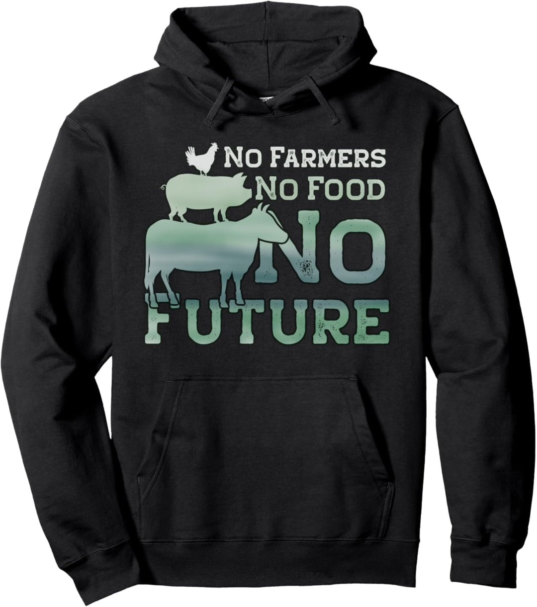 No Farmers No Food No Future für einen Landwirt mit Kuh Pullover Hoodie