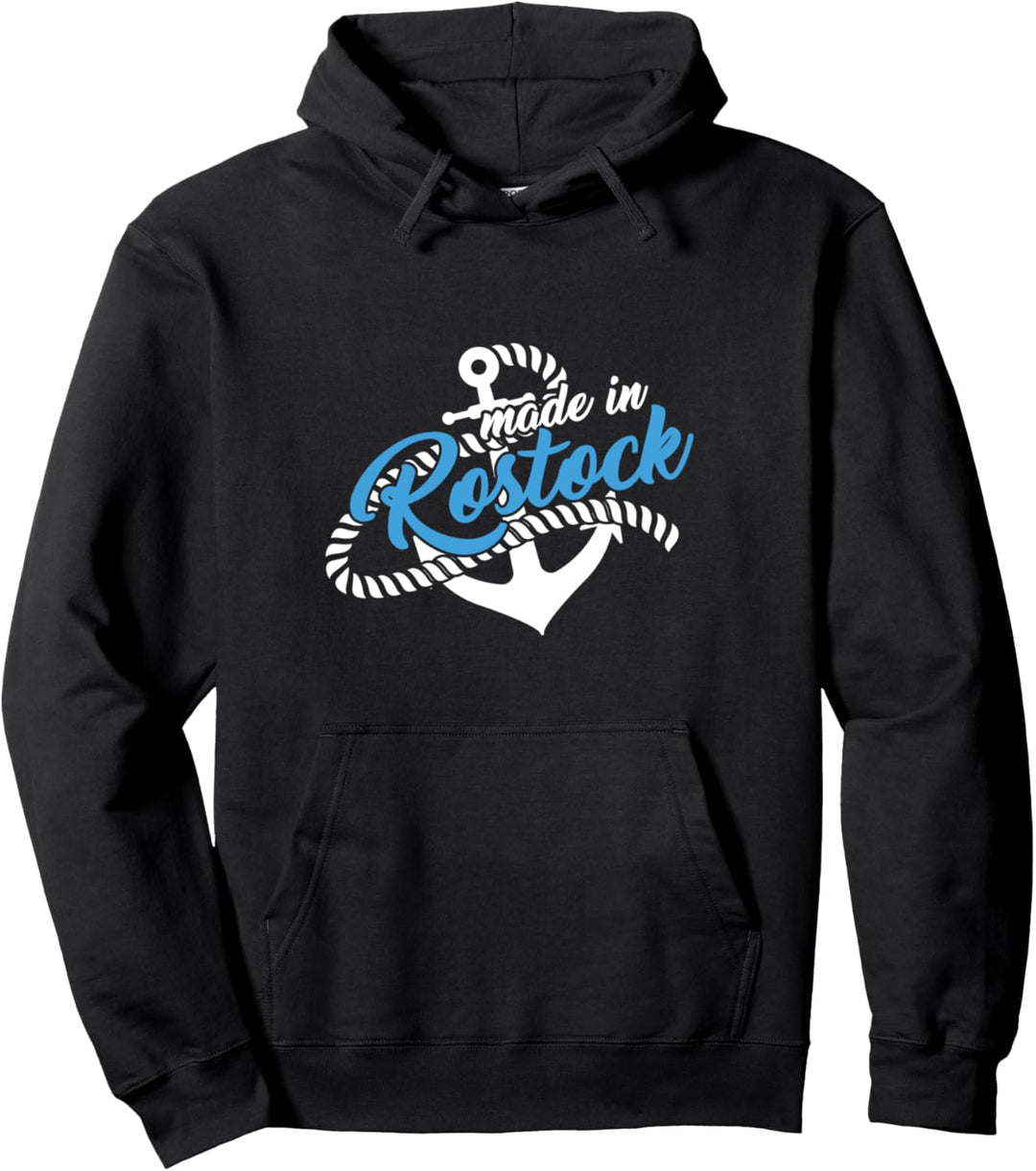 maritimes Norddeutschland Made in Rostock Pullover Hoodie