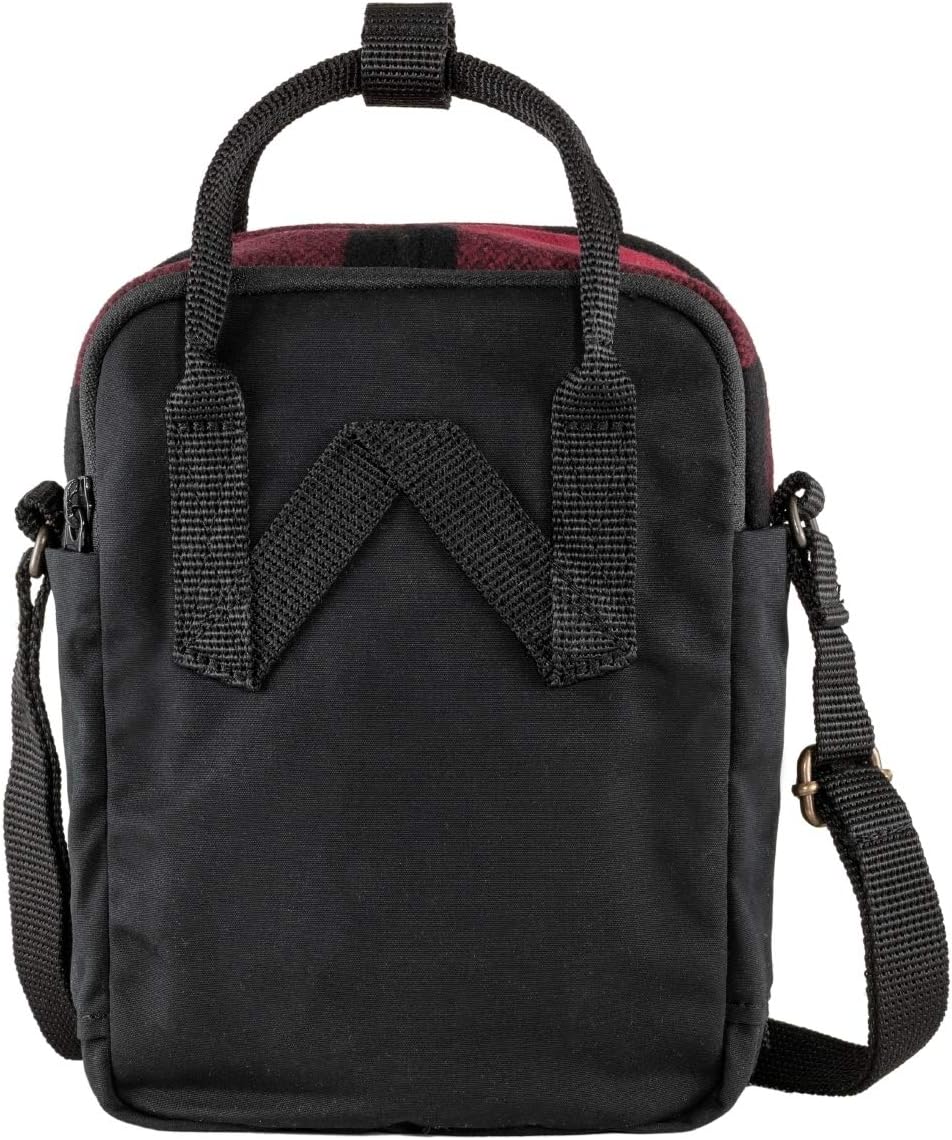 Fjällräven Unisex Kånken Re-Wool Sling Schultertasche Einheitsgrösse Red-black (23329-320-550), Einh