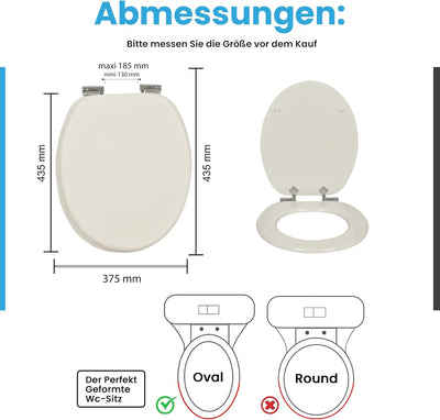 Yelcona WC Sitz mit Absenkautomatik mit Motiv, Klobrille mit hohem Sitzkomfort, WC Deckel mit robust