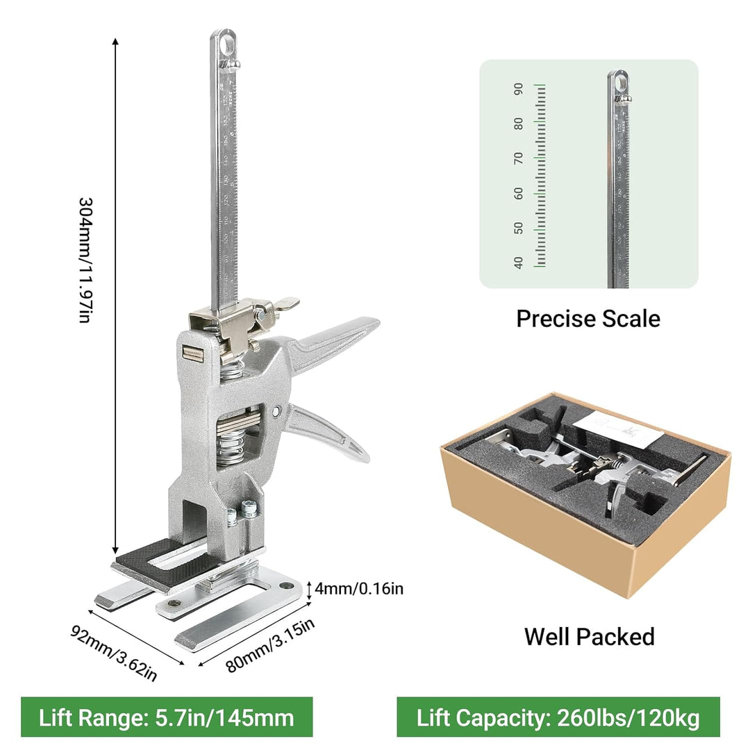 Arbeitssparender Arm, 2 Stück Arm Handwerkzeugheber mit Skala, Bis Zu 400KG Fliesenheber Hebewerkzeu
