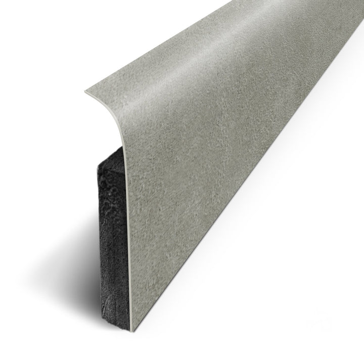Sockelleisten, selbstklebend mit 3M-Klebeband, 120 x 70 cm, 5 Stück, silber, D180527D Beton (silberf