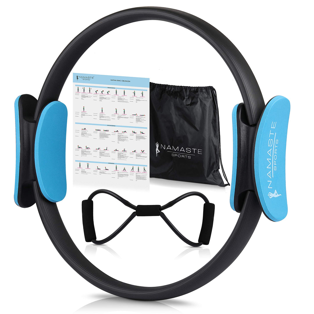Pilates Ring Multifunktions Fitness Trainer mit Dual-Grip I Pel Pilatesring für Bauch, Beine, Po Übu