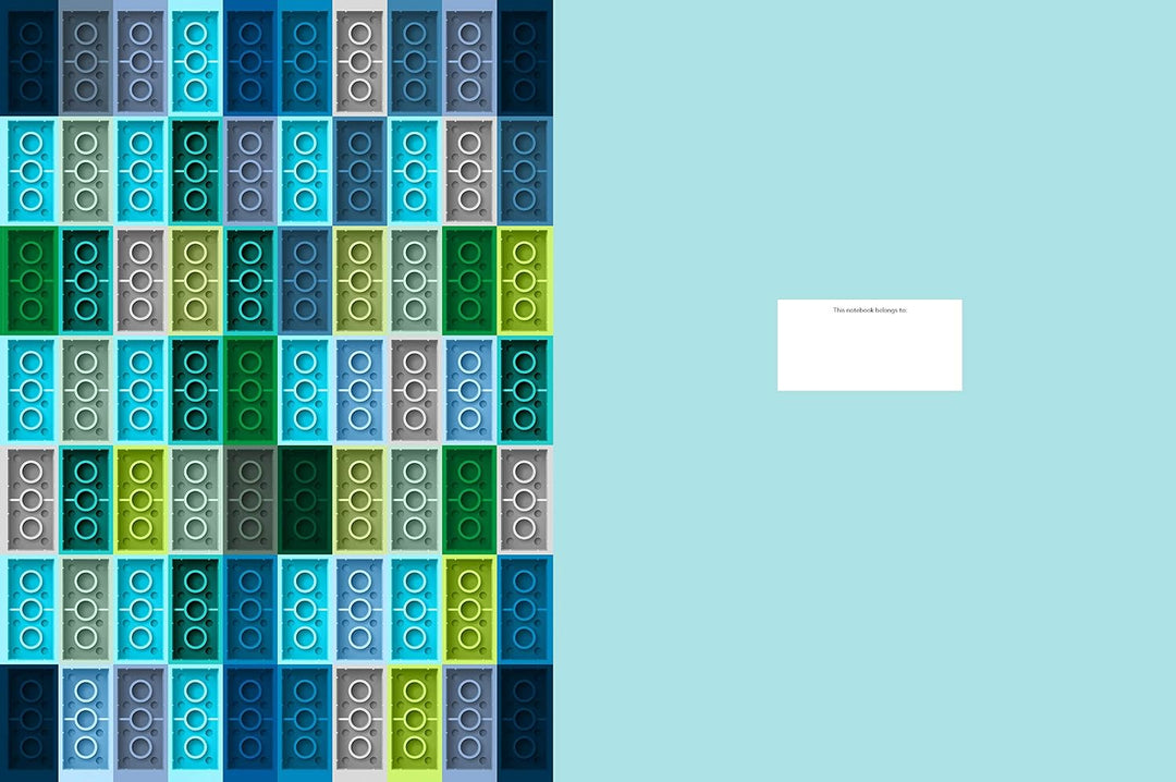 LEGO Brick Notebook: Blank Journal for LEGO® Lovers, Notebook of LEGO® Pieces to Organize Your Thoug