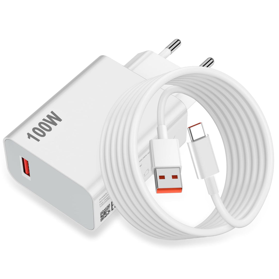 Ladegerät 100W und 2Meter Kabel für Xiaomi Redmi Note 15 Pro+ POCO X8 Pro Max F8 Ultra 17 Pro Max 5G