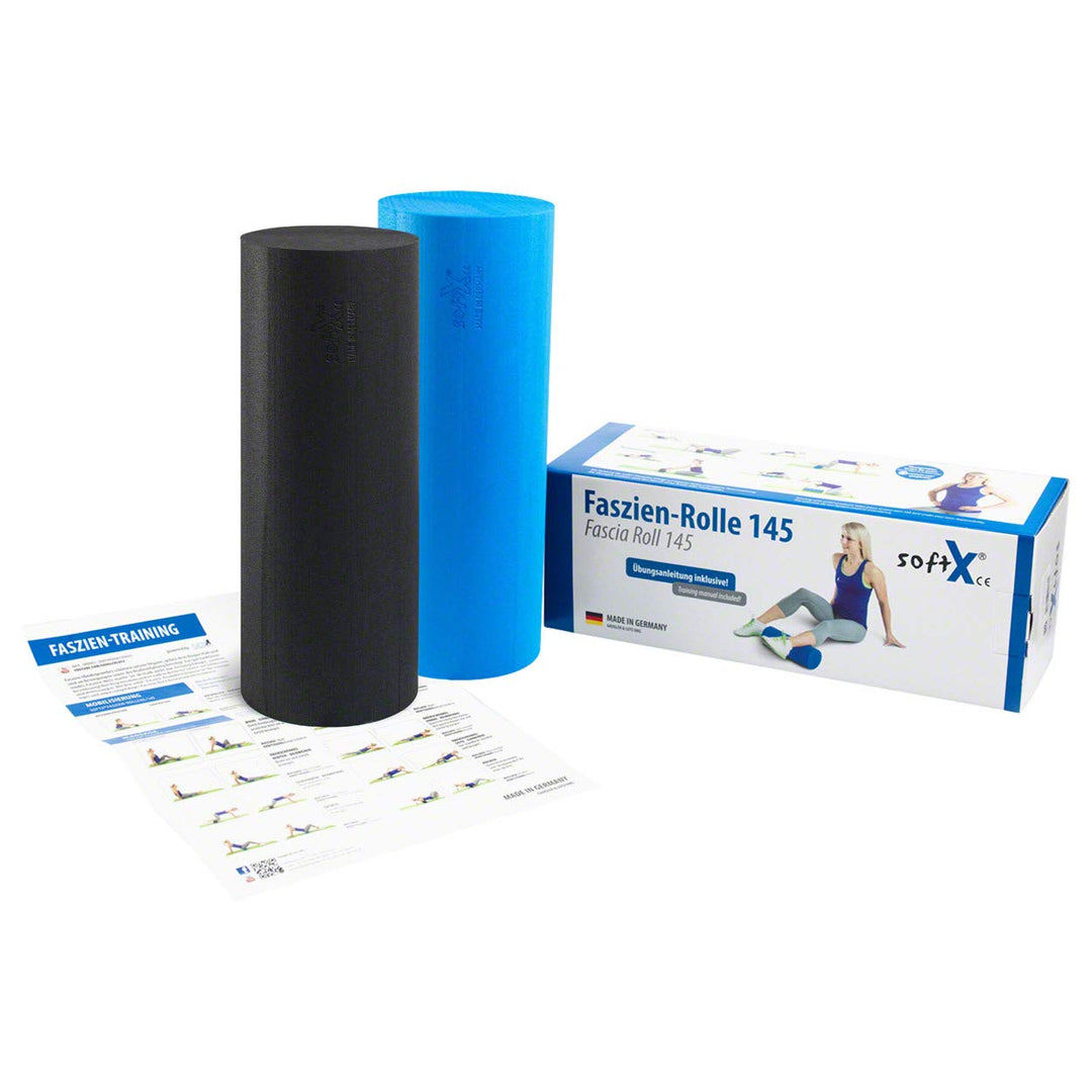 Sport-Tec softX® Faszien-Set Rolle 2-TLG., Rolle 145, blau/schwarz