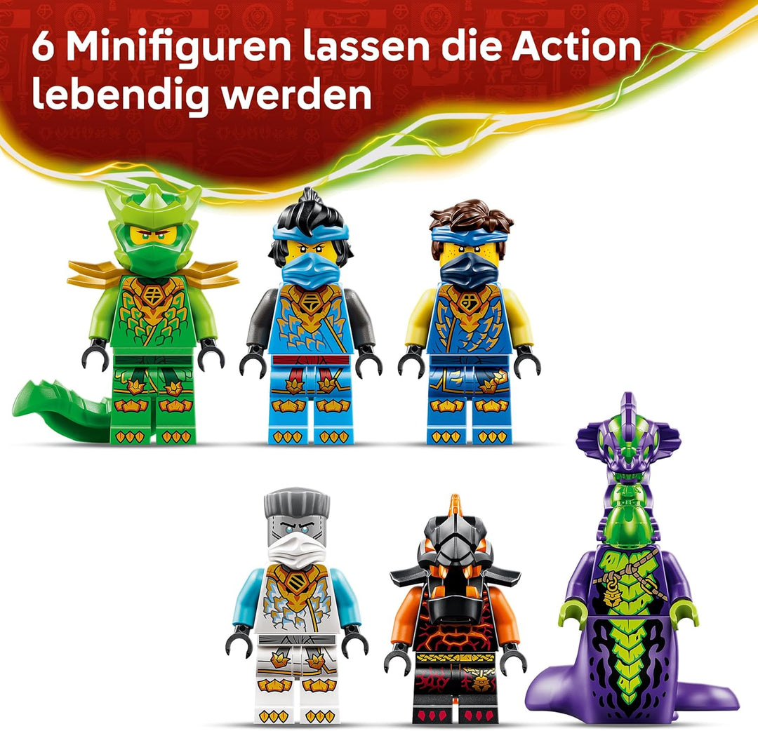 LEGO NINJAGO Wüstensegler - 3-in-1 Ninja-Spielset, umwandelbar in fliegendes Boot, Auto & Motorrad -