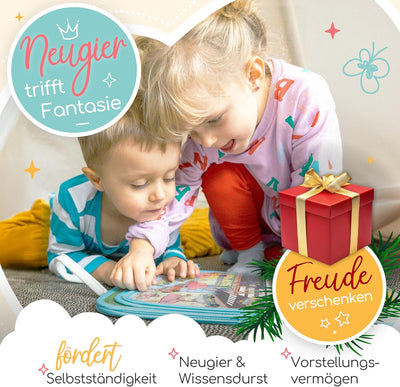 zoula kidz® Stickerbuch ab 3 Jahre - hochwertige, Wiederverwendbare Sticker ohne Klebstoff - Sticker