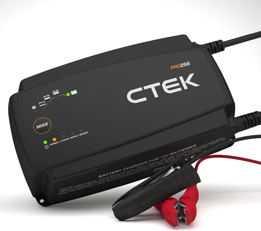 CTEK PRO25S, 25A, Batterieladegerät 12V Und Stromversorgung & CS Storage CASE strapazierfähige und l