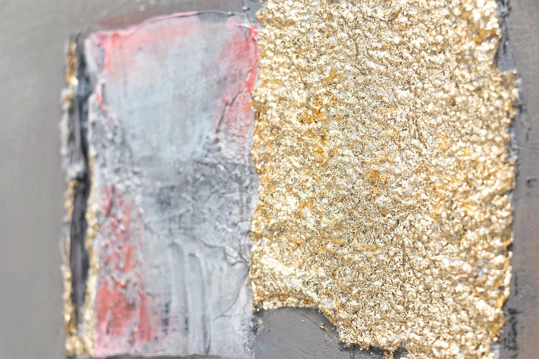 YS-Art Luxus Abstrakt Acryl Gemälde auf Leinwand Accent handgemalt Wandbilder Wohnzimmer modern Wohn