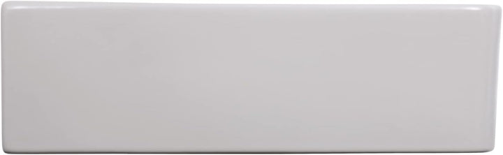 'aquaSu® Moderner Waschtisch Riga 51 cm | Eckiges Design-Waschbecken mit Überlauf und Hahnloch | Hän