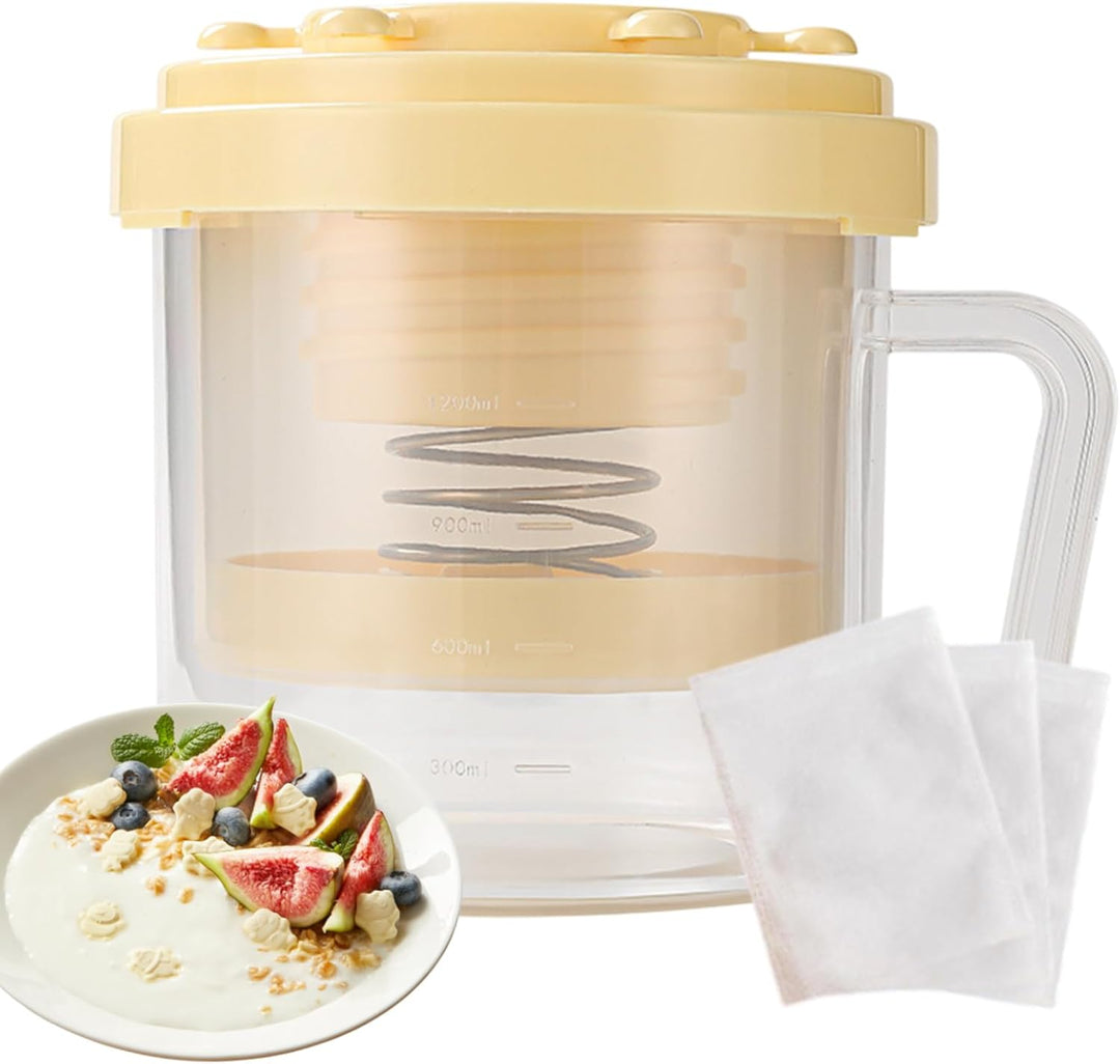 Joghurt-Maschine | Joghurtbereiter mit feinmaschigem Sieb, multifunktionales Haushaltsset für die He