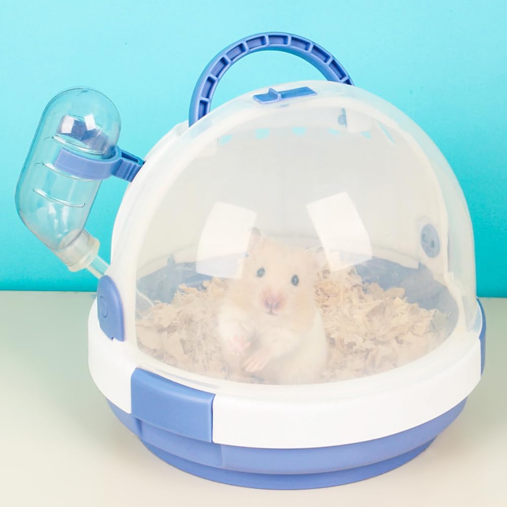 Hamster-Transportkäfig, tragbarer Mäuse-Reisekoffer, Kunststoff-Kleintier-Transportkäfig, Ratten-Tra