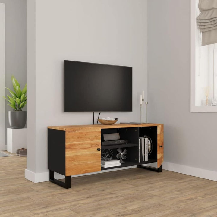 Tidyard TV Schrank mit 4 Fächer Lowboard Sideboard Fernsehschrank Fernsehtisch TV Möbel Tisch Board