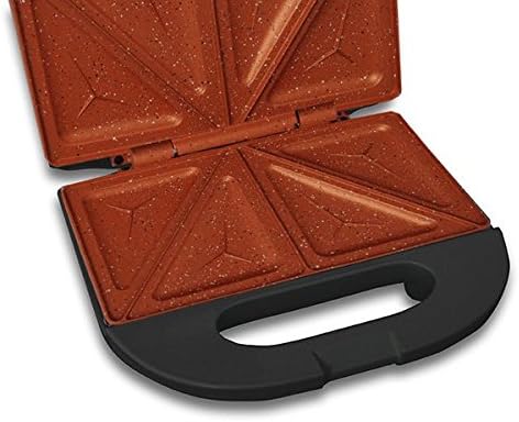 eldom ST11 Ruddy Duo Sandwichmaker | Sandwichgrill für dreieckige Toasts | mit Anti-Haft-Beschichtun