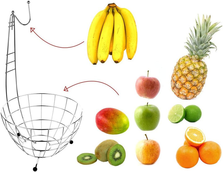 Obstkorb – Korb für Obst und Gemüse – Bananenhalter