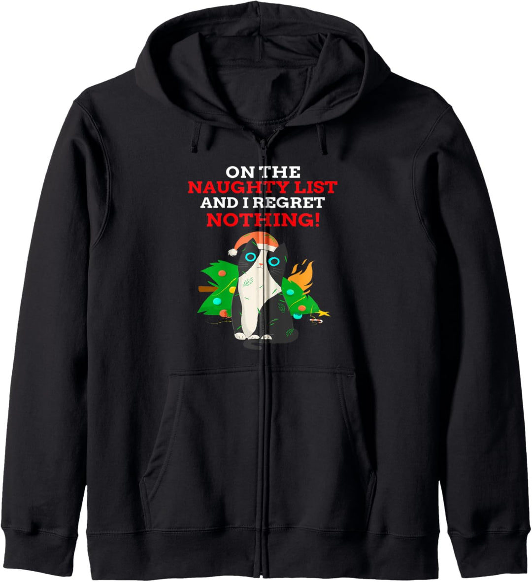 Lustig auf der frechen Liste und ich bereue nichts Kapuzenjacke