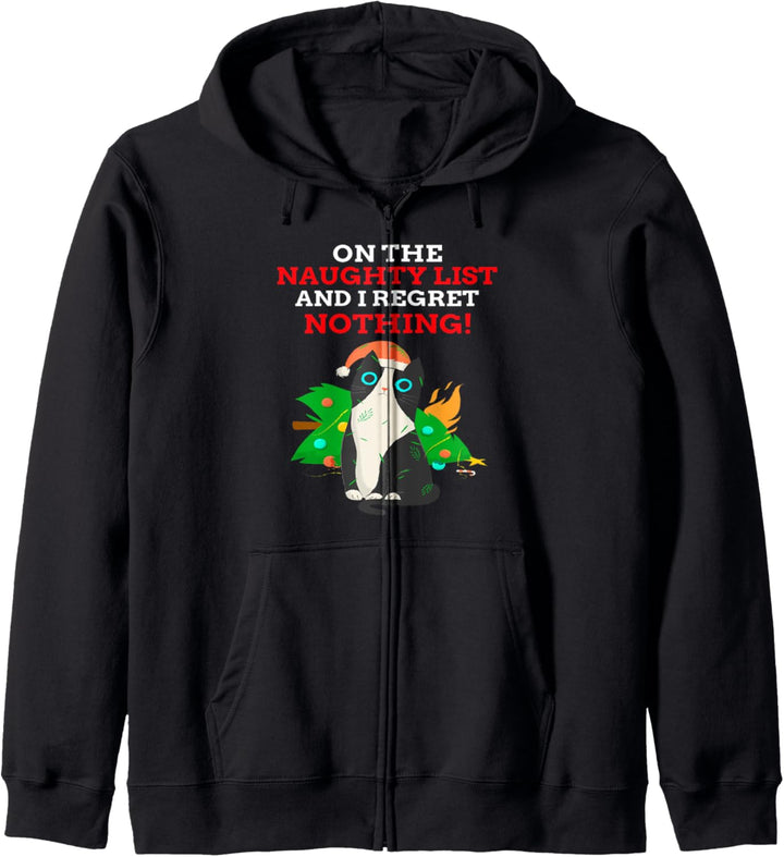 Lustig auf der frechen Liste und ich bereue nichts Kapuzenjacke
