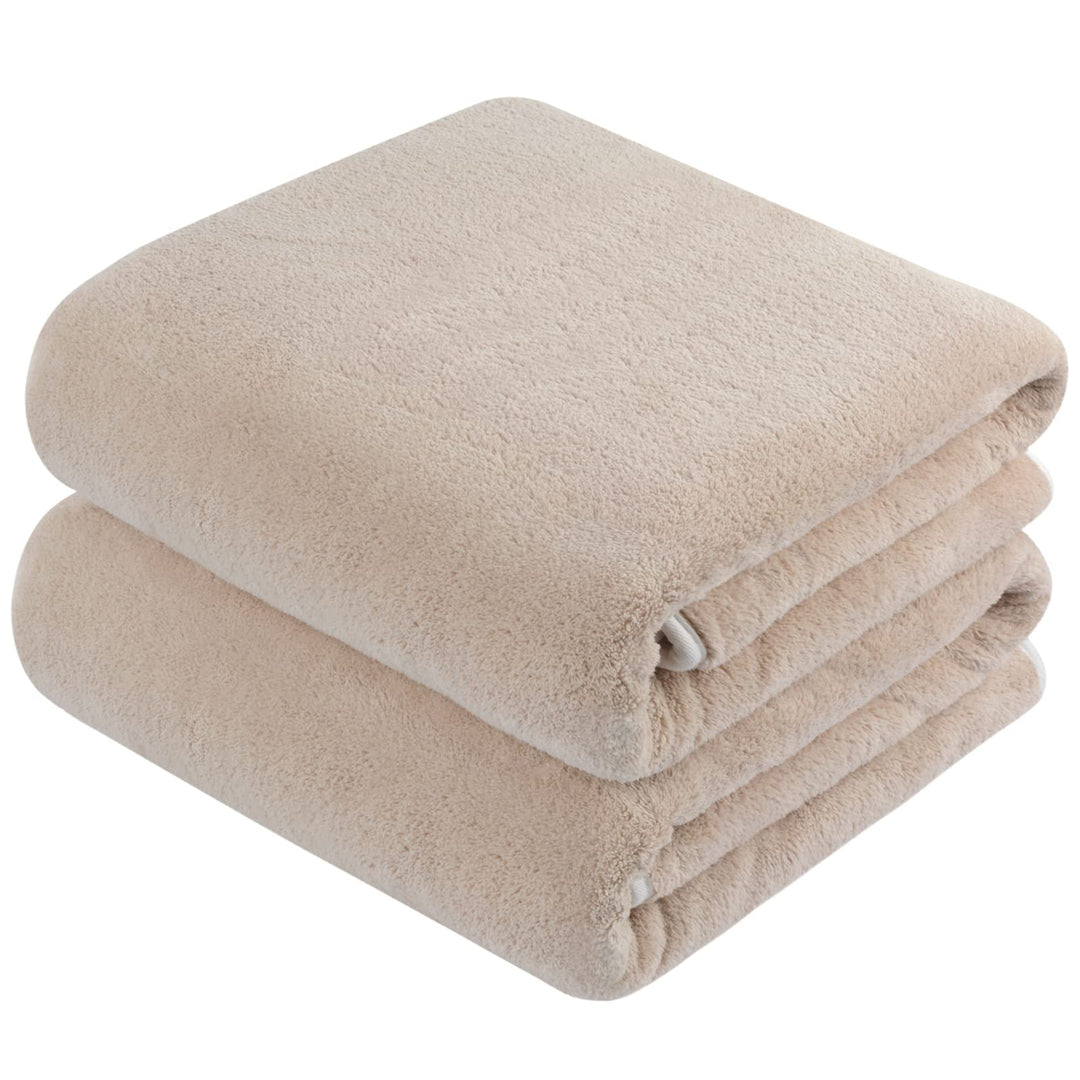 KinHwa Mikrofaser Badetuch gross XXL 76cmx152cm 2 Pack Badehandtuch schnelltrocknend & fusselfrei Du