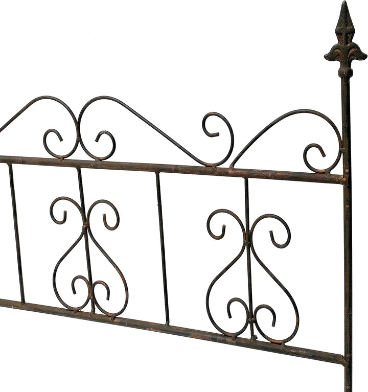 DanDiBo Rankhilfe Metall Blumengitter 60 cm Freistehend Rankgitter 96016 Steckzaun Kletterhilfe Stab
