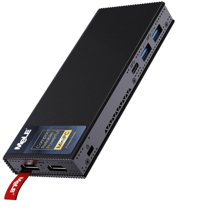 MeLE PCG02 Pro Lüfterloser Mini-PC Stick, Reddot Gewinner 2024, N100 8GB 128GB, Dual HDMI2.0, 4k 60H