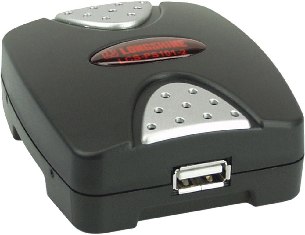 Longshine LCS-PS101-B Printserver 10/100 1x USB2.0 Retail Schwarz