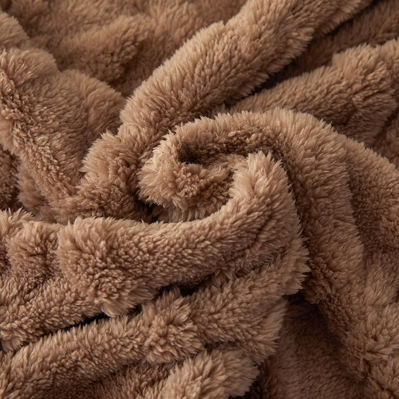 WONGS BEDDING Kuscheldecke 150x200 Wohndecke Lammdecke Flauschige Weiche Sofadecke Fleecedecke Couch