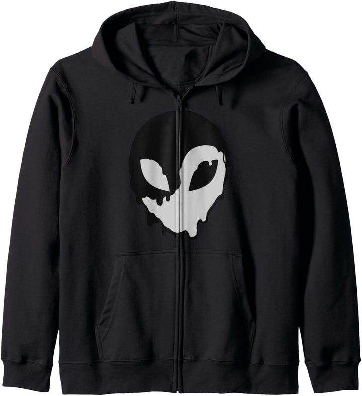 Trendy Ying Yang Alien Head Kapuzenjacke