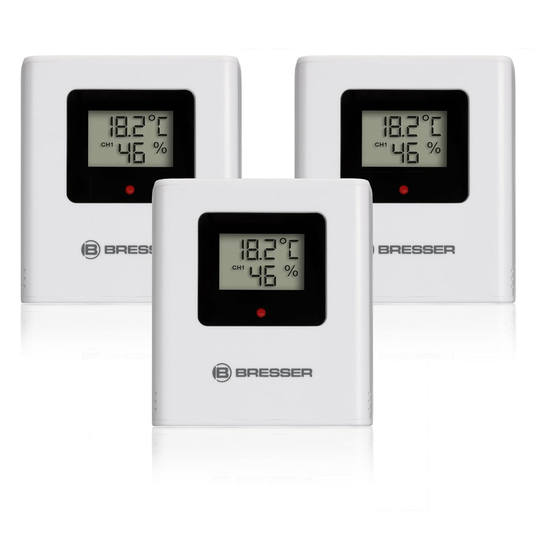 Bresser Wetterstation Funk mit Aussensensor Quadro Individio mit 4 unterschiedlichen Messpunkten ink