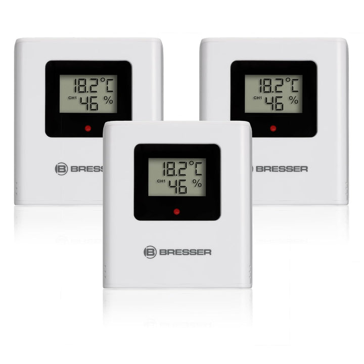 Bresser Wetterstation Funk mit Aussensensor Quadro Individio mit 4 unterschiedlichen Messpunkten ink