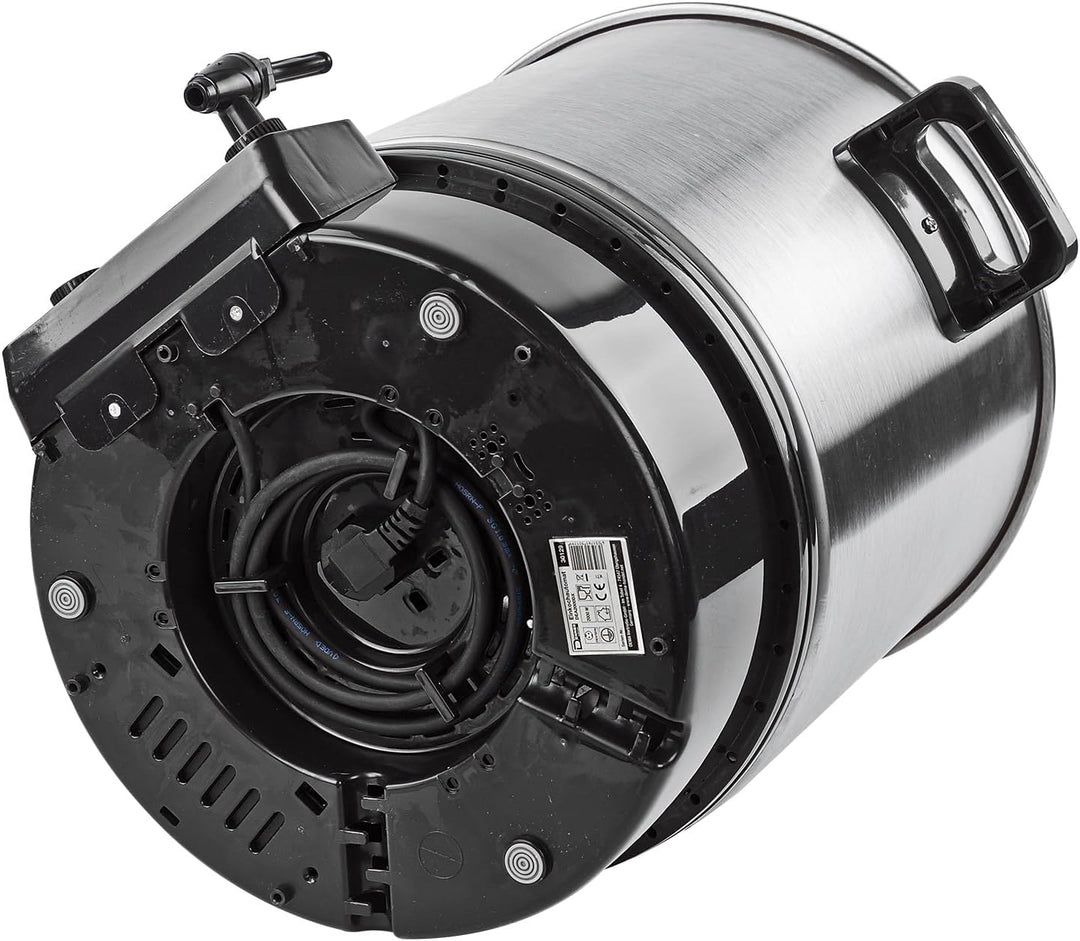 DEMA Edelstahl Einkochtopf DEA2000DX – Einkochautomat, Einkocher, 2000W, 27L, 30–100°C, robust & lan
