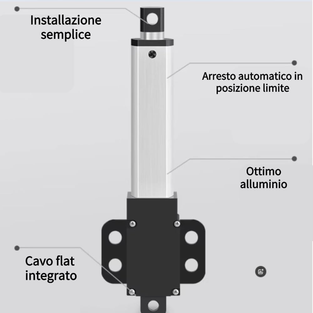 100mm 12V Linearaktuator, Linearantrieb Schubstange Geräuscharmer Kurzschlussschutz Elektrischer Min