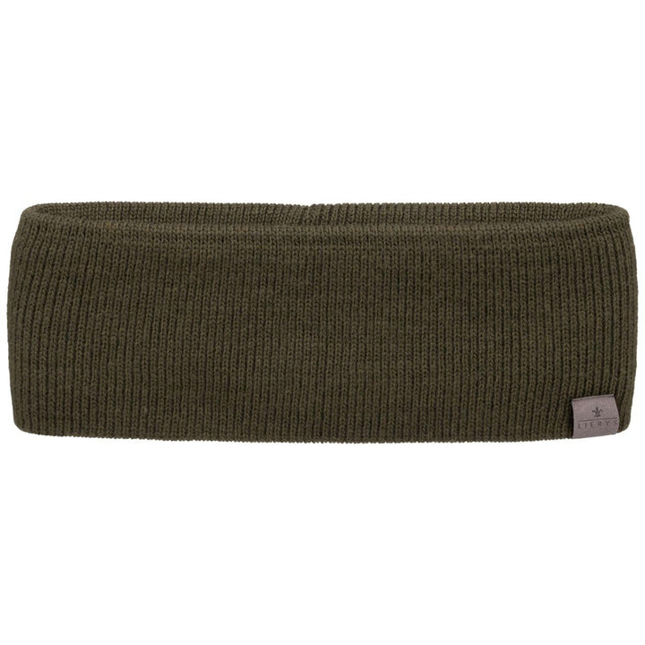LIERYS Mono Stirnband Damen/Herren 8 cm breit - Made in Germany - dreilagiges Strickband gefüttert m