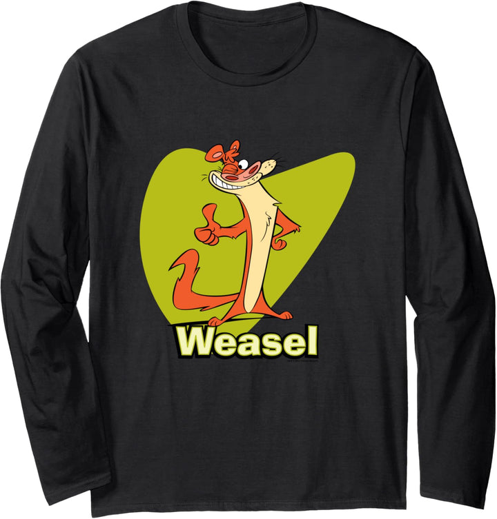 I Am Weasel Weasel Thumbs Up Langarmshirt