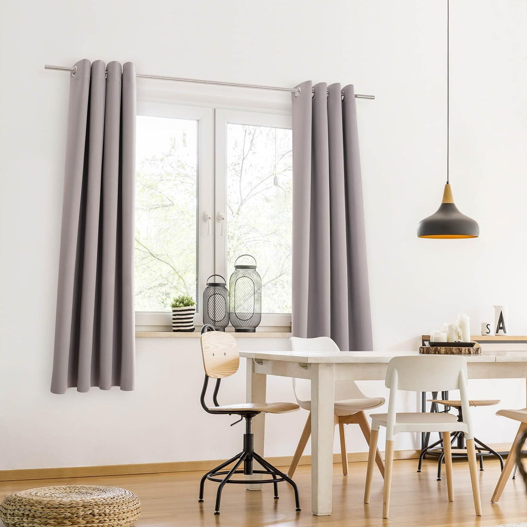 Blumtal 2er-Set Gardinen Verdunklungsvorhänge Blickdicht - Elegante Wärmeisolierende Vorhänge mit Ös