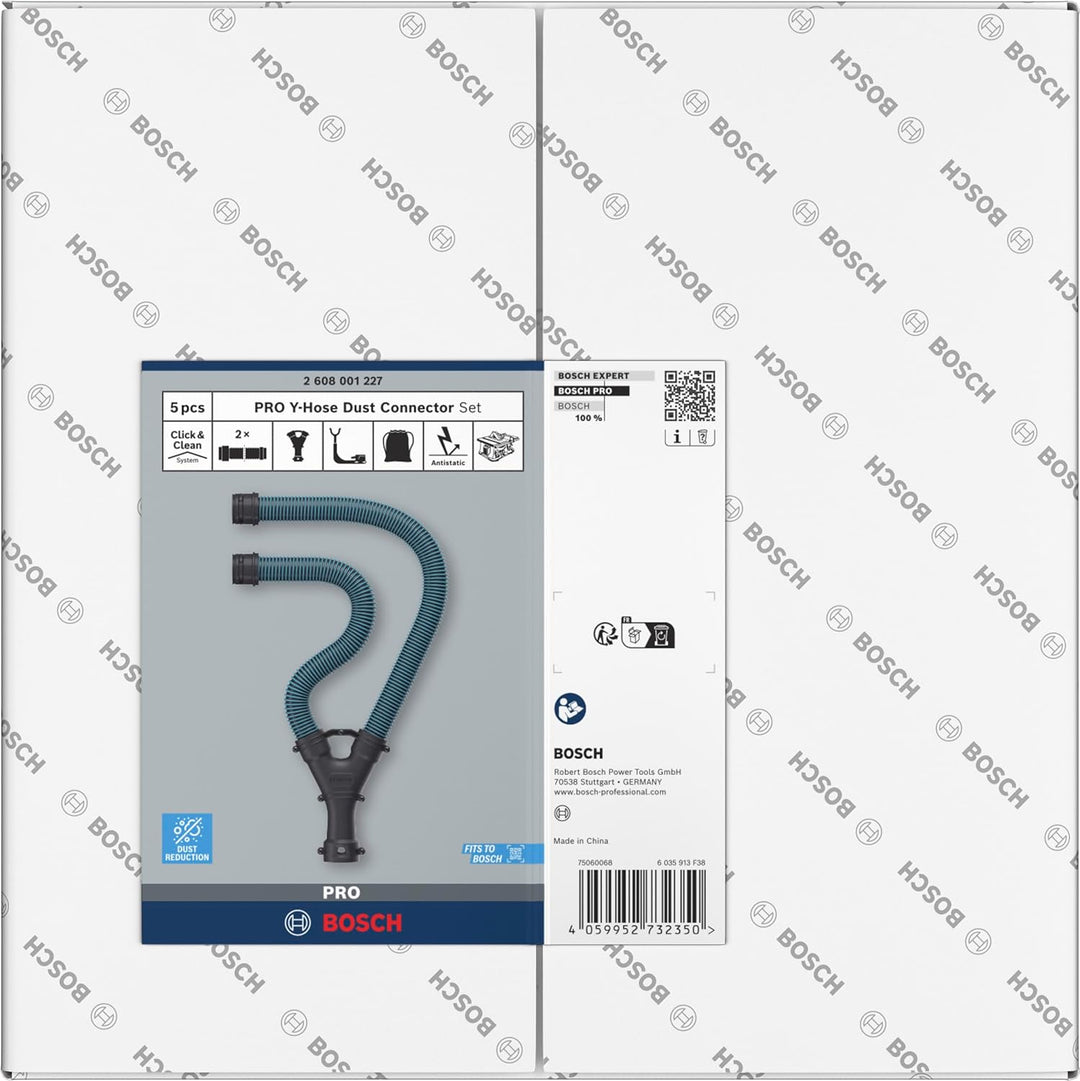 Bosch 1x PRO Y-Schlauch-Staubanschluss Set für Tischkreissägen (365 x 365 mm,)