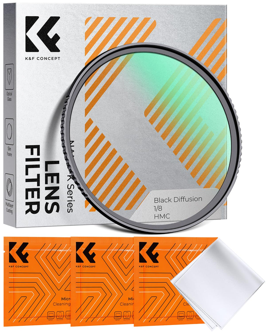 K&amp;F Concept Nano-K Serie Black-Mist 1/8 Filter 58mm Black Promist 1/8 Filter aus Optisches Glas mit