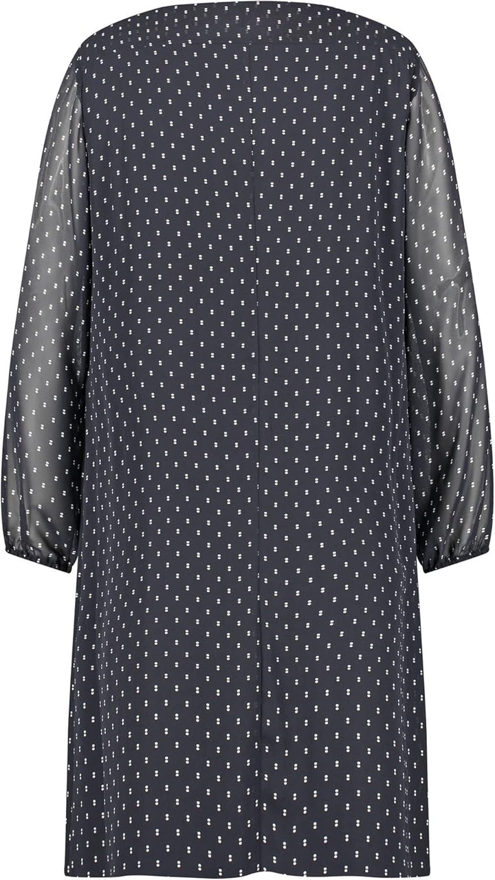 Samoon Damen Kleid 52 Navy Gemustert, 52 Navy Gemustert