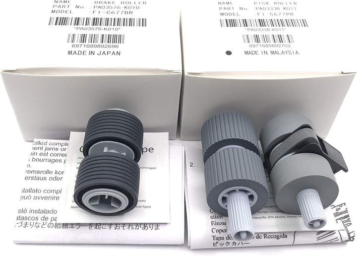 OKLILI 5SET X PA03338-K011 PA03576-K010 / PA03338-K010 Pick Roller + Bremse Roller Pickup Roller Kom