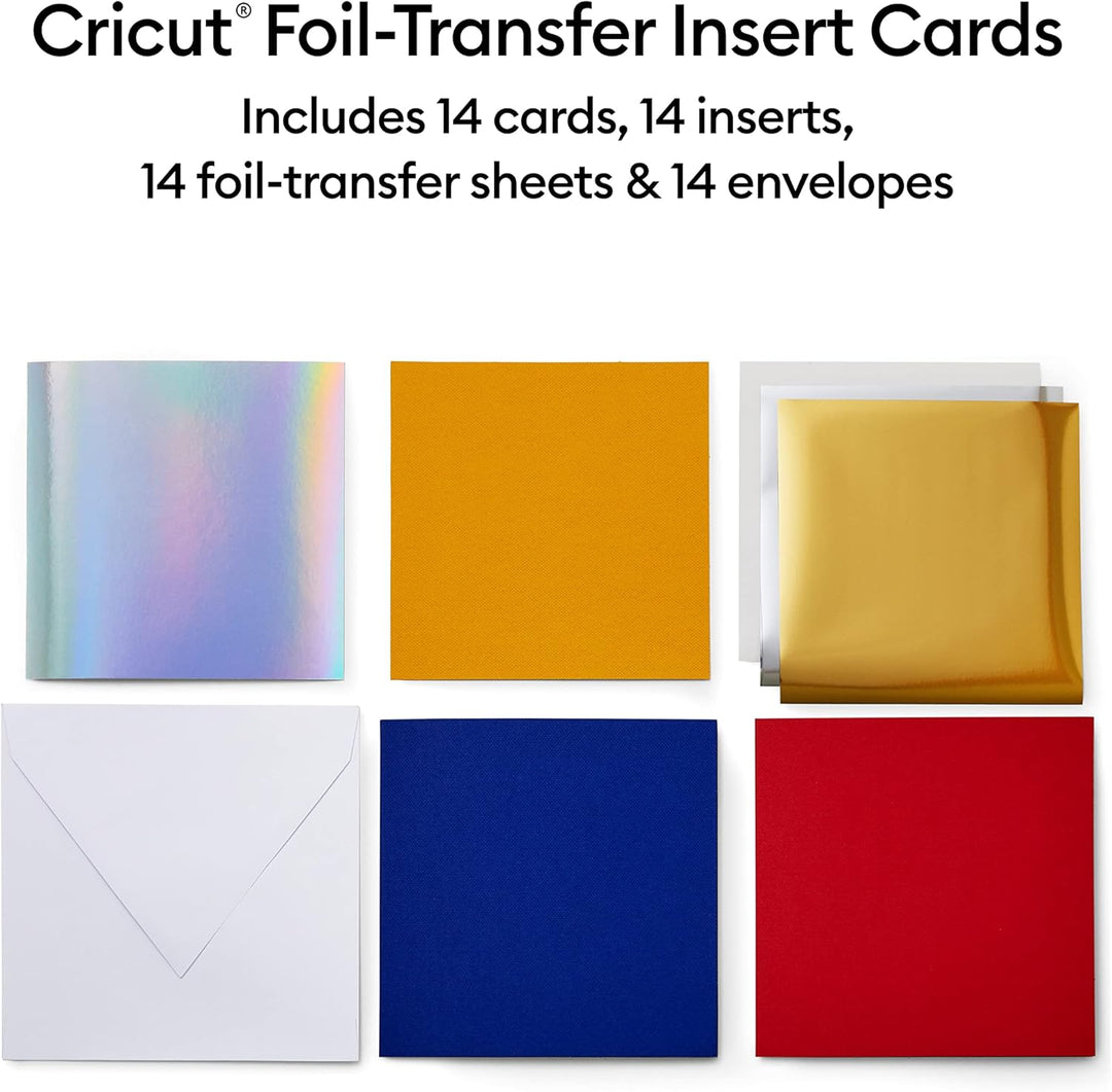 Cricut Insert Cards FOIL Celebration S40 Kartenset Rot, Blau, Celebration