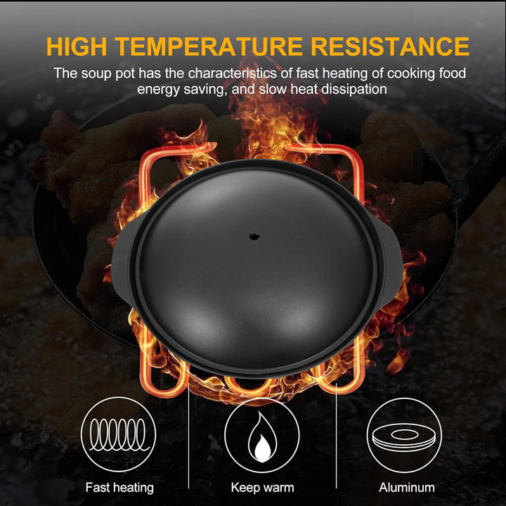 UPKOCH 1 Satz Topf Aus Antihaft-Aluminium Reis Tontopf Schmortopf Aus Keramik Kasserolle Tontopf Kle